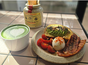 ラテとワンプレートランチ